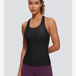 CRZY YOGA Black Tank